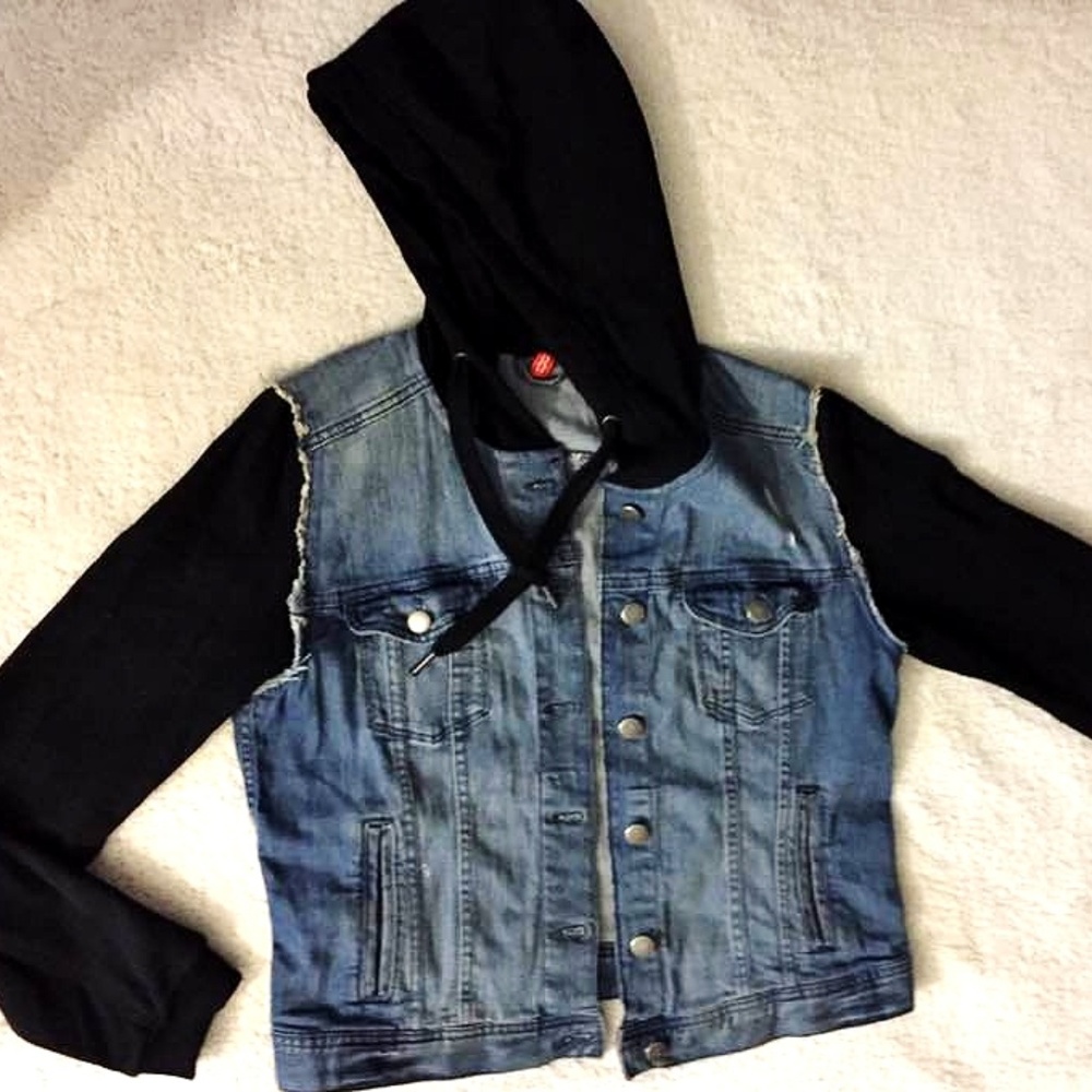 Super Cool Denim vest hoodie jacket